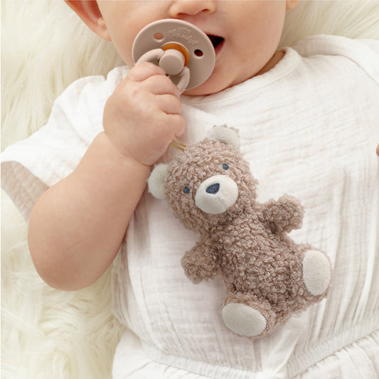 Bitzy Pal™ Natural Rubber Pacifier & Lovey (Theo the Bear)