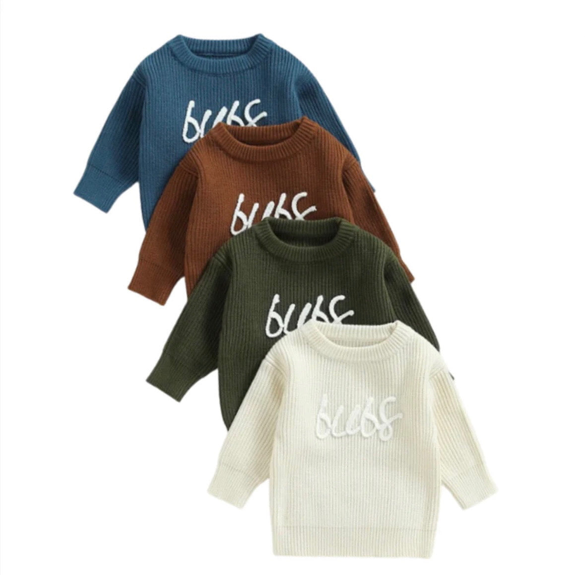 Bubs Knitted Embroidered Sweater (FINAL SALE)