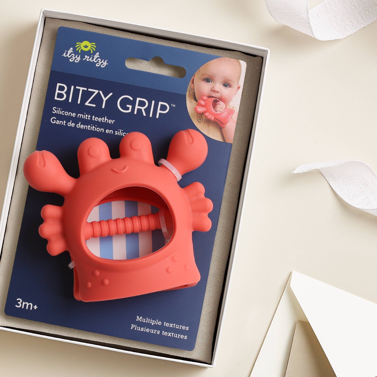 Bitzy Grip™ Silicone Teether (Crab)