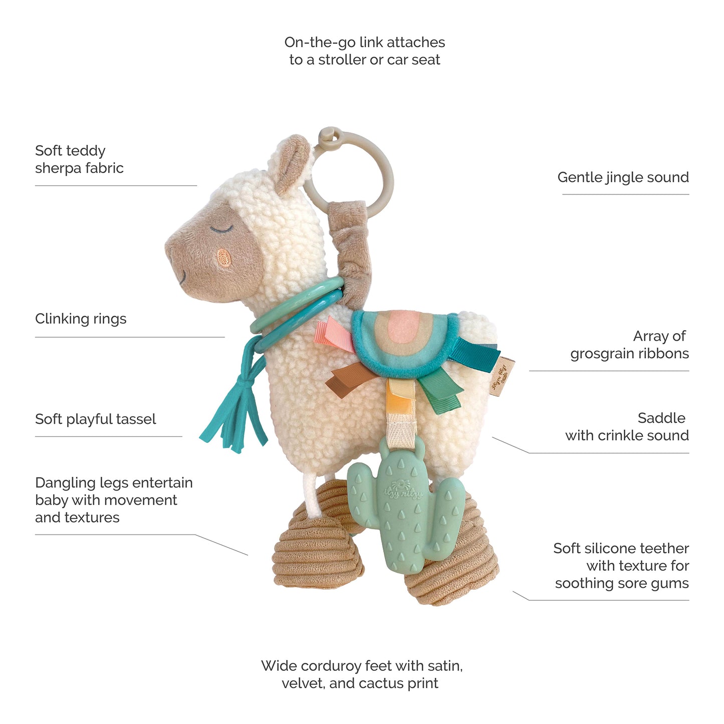 Link & Love™ Teething Activity Toy (Llama)