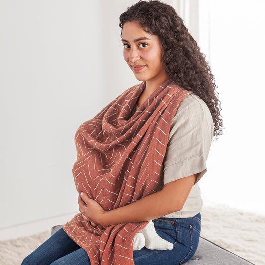 Breastfeeding Boss™ A Multitasking Must-Have For Nursing, Swaddling & More (MudCloth)