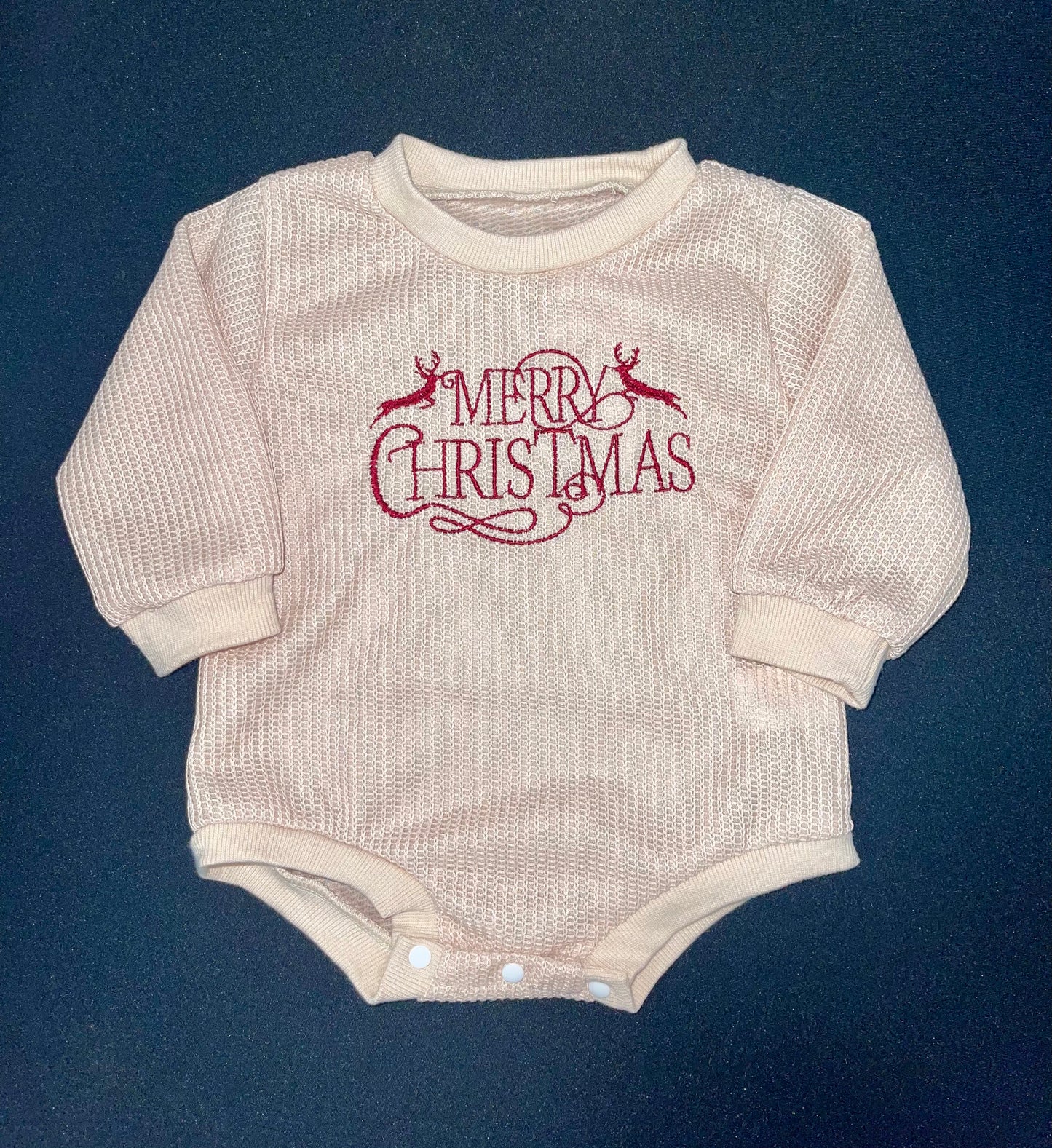 Merry Christmas Bubble Romper