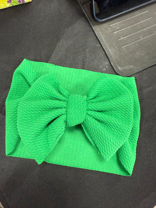 Large Headwrap - Bright Green (0-6 month)