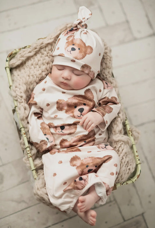 Teddy Bear Infant Gown