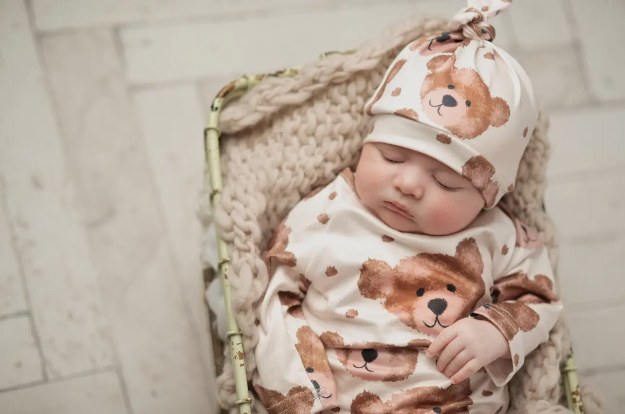 Teddy Bear Infant Gown