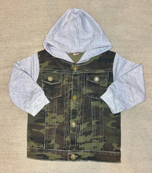 Camo Denim Jacket