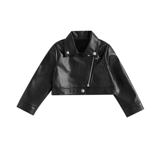 Cropped Leather Jacket