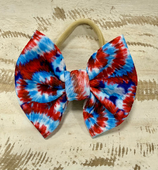 Classic Nylon Bow - American Tie Dye