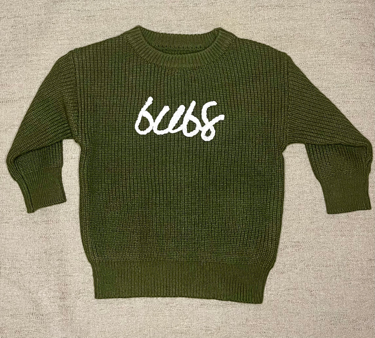 Bubs Knitted Embroidered Sweater (FINAL SALE)