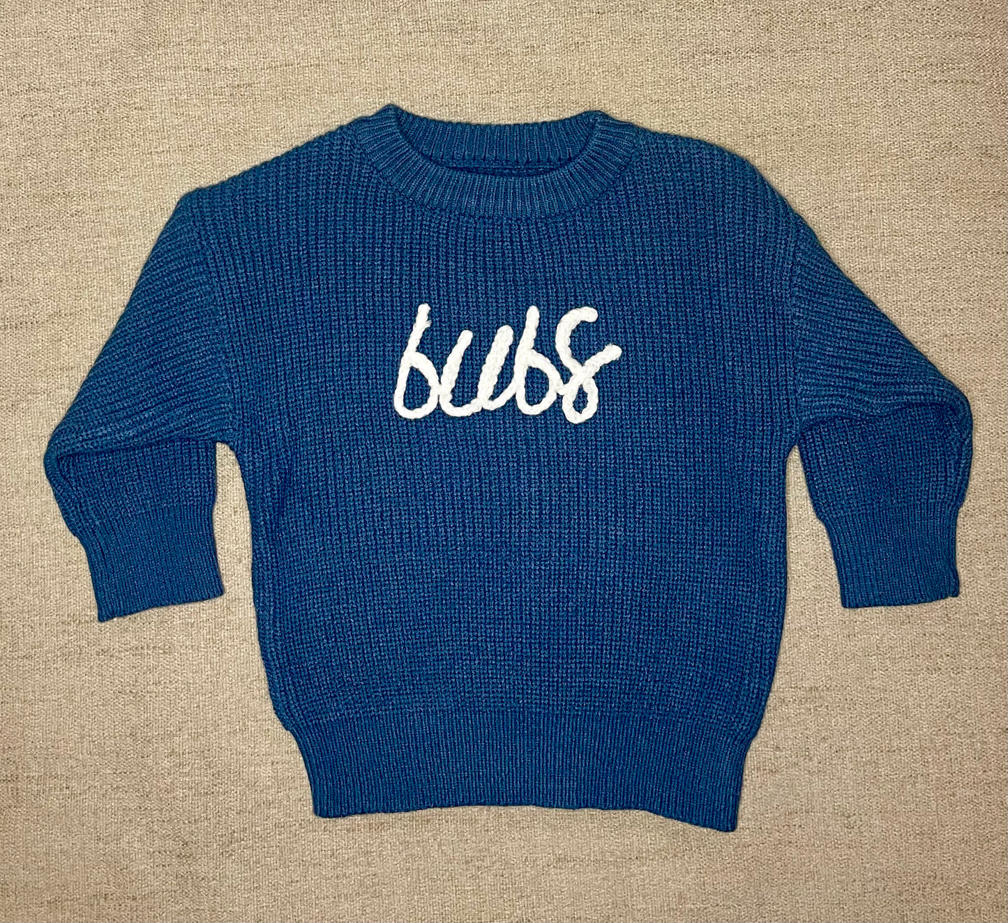 Bubs Knitted Embroidered Sweater (FINAL SALE)