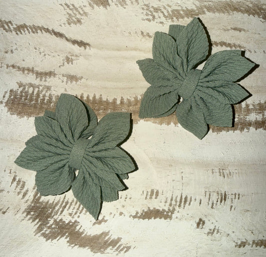 Flower Petal Piggy Set - Sage Green