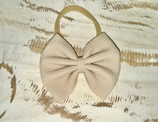 Classic Nylon Bow - Natural
