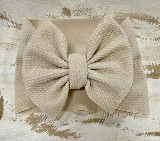 Classic Bow Headwrap - Natural