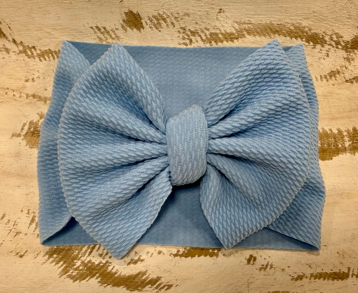 Classic Bow Headwrap - Light Blue