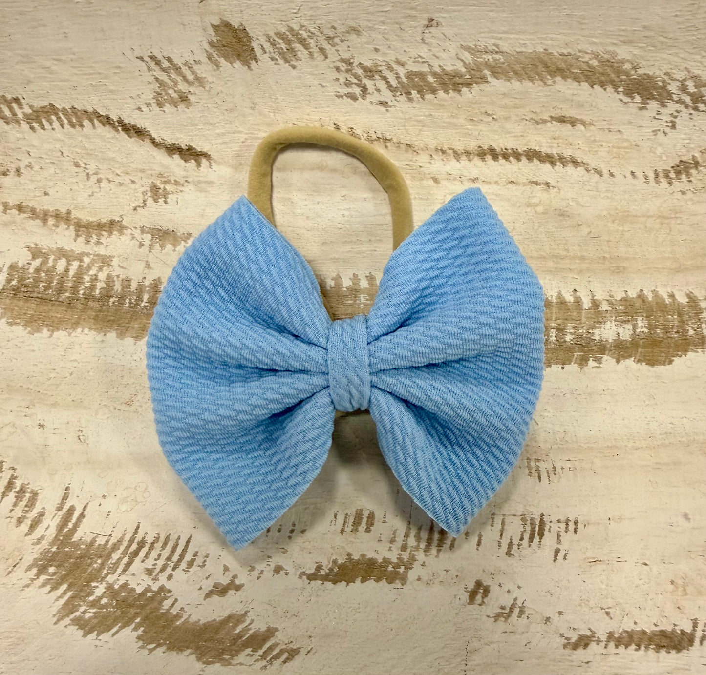 Classic Nylon Bow - Light Blue