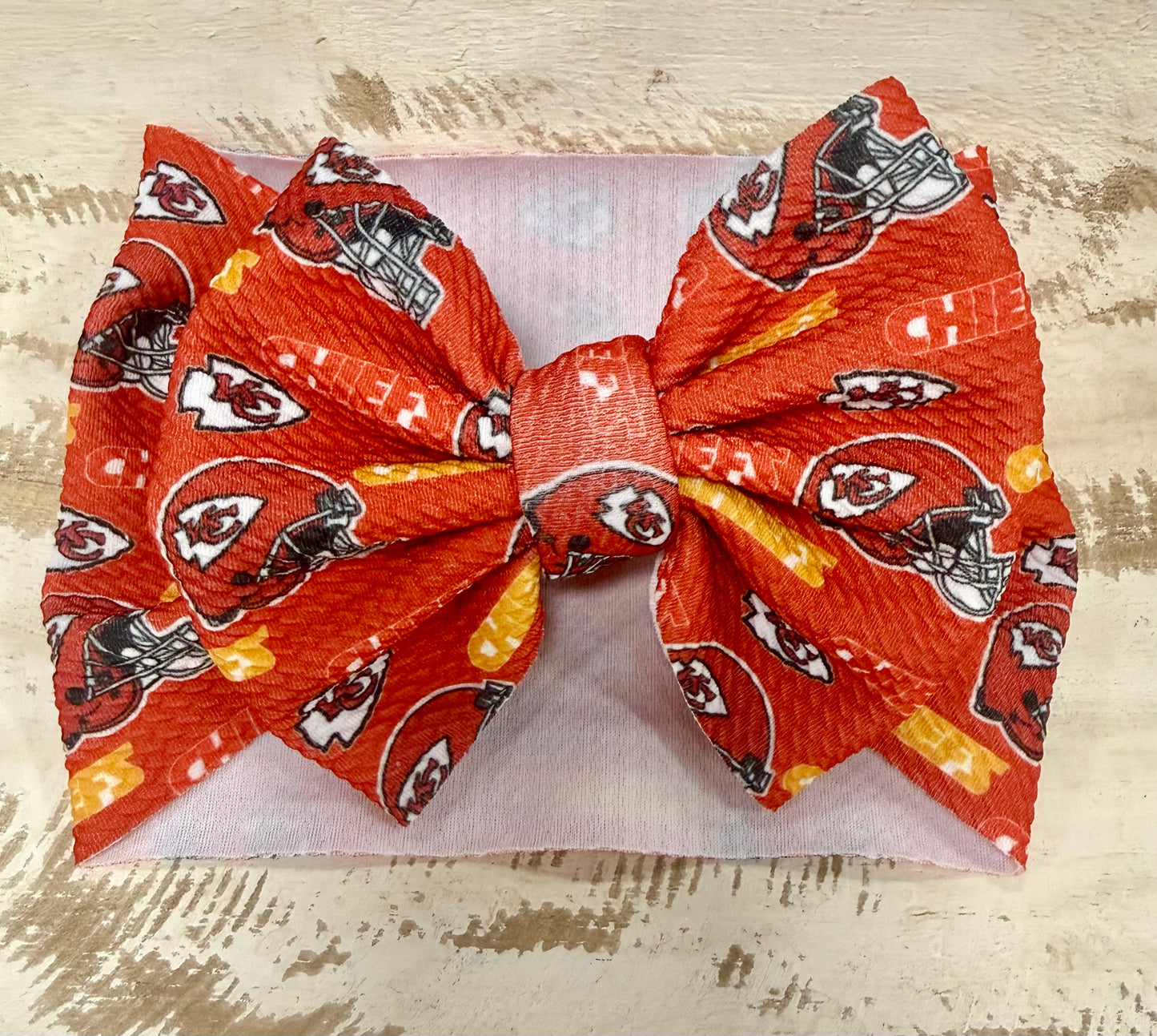 Classic Bow Headwrap - Red Chiefs