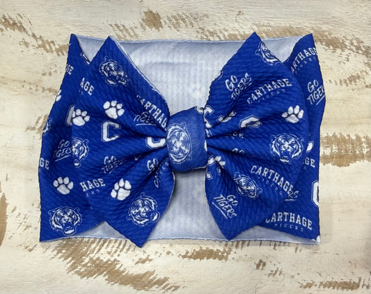 Classic Bow Headwrap - Go Big Blue