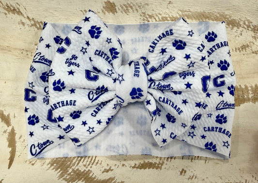 Classic Bow Headwrap - C-Town (White)