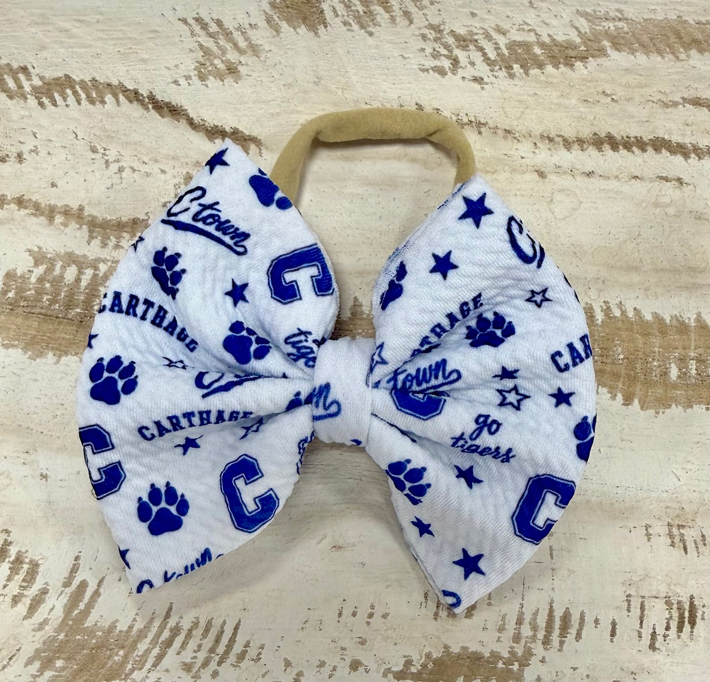 Classic Nylon Bow - C-Town (White)