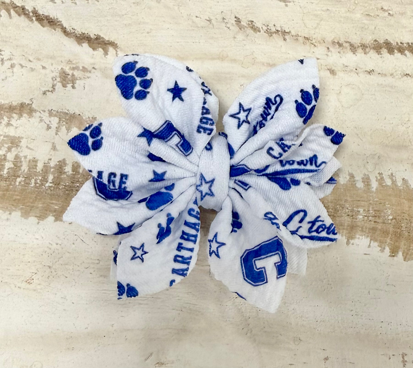 Flower Petal Alligator Clip - C-Town (White)