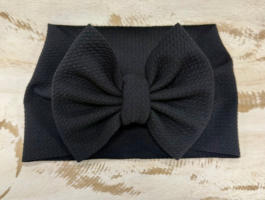 Classic Bow Headwrap - Black