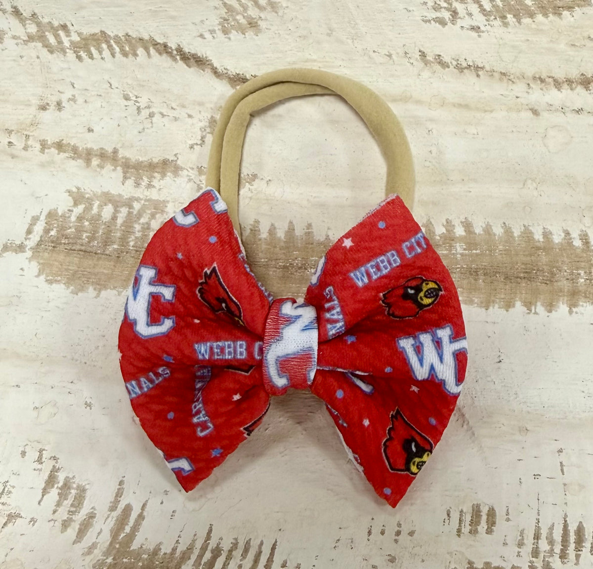 Classic Nylon Bow - Webb City Cardinals