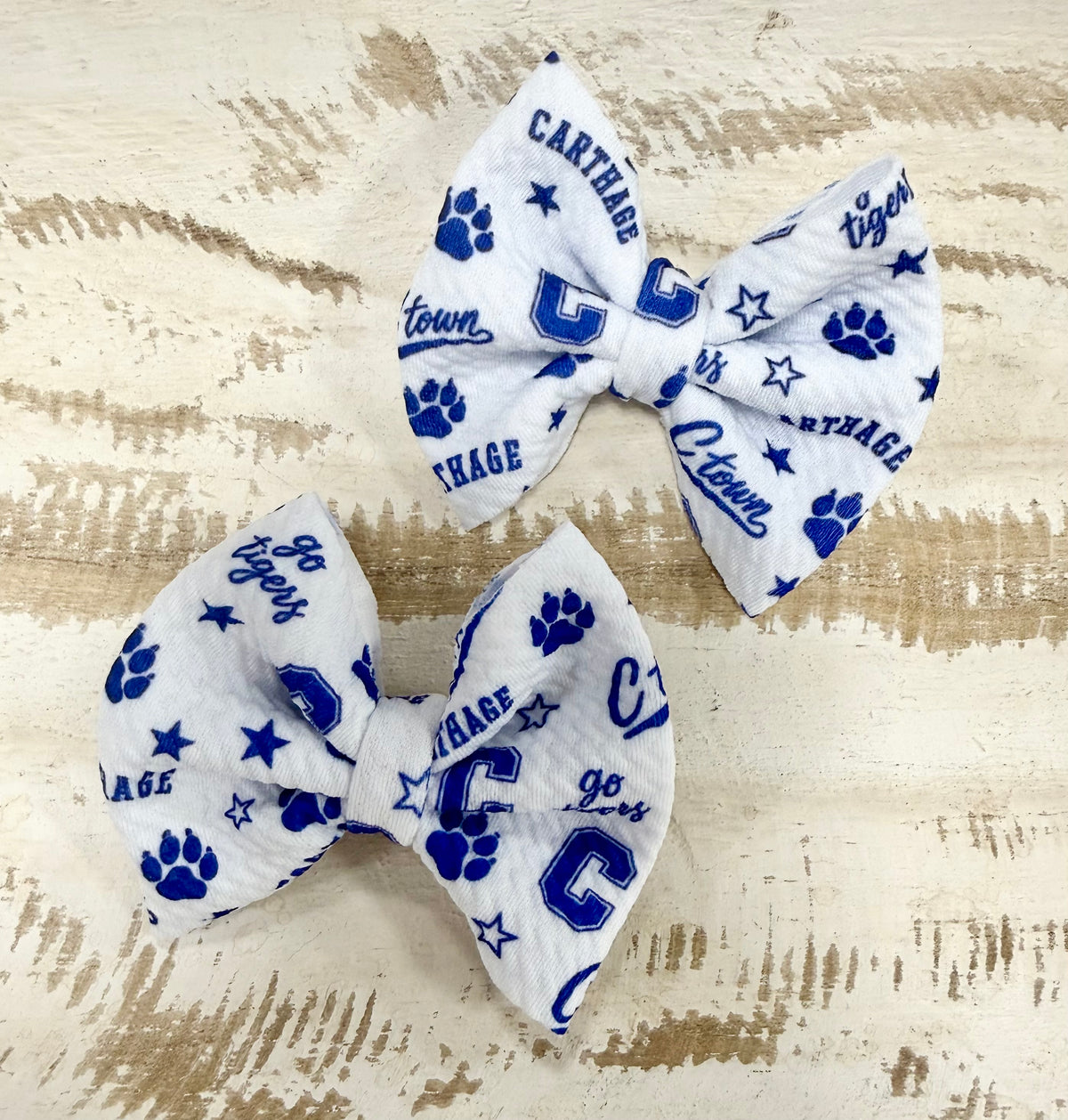 Classic Bow Piggy Set - C-Town (White)