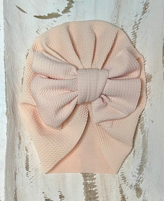 Waffle Knit Turban (Cream)