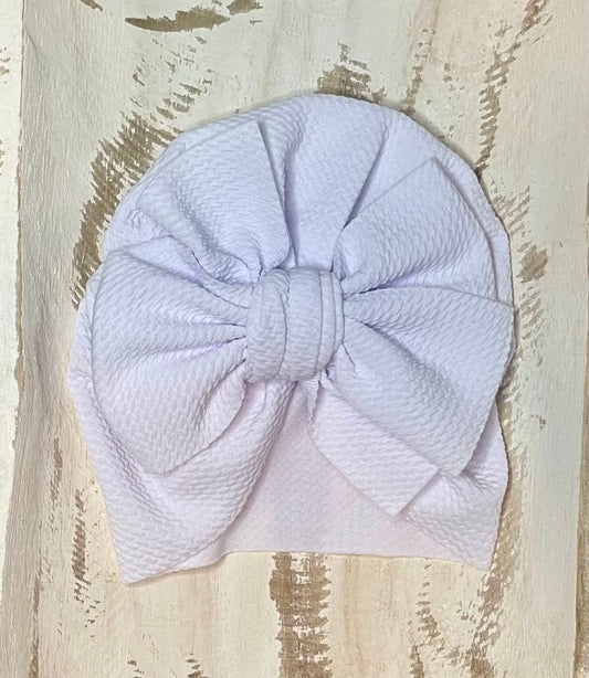 Waffle Knit Turban (White)