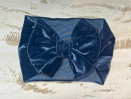 Velvet Headwrap (Blue)