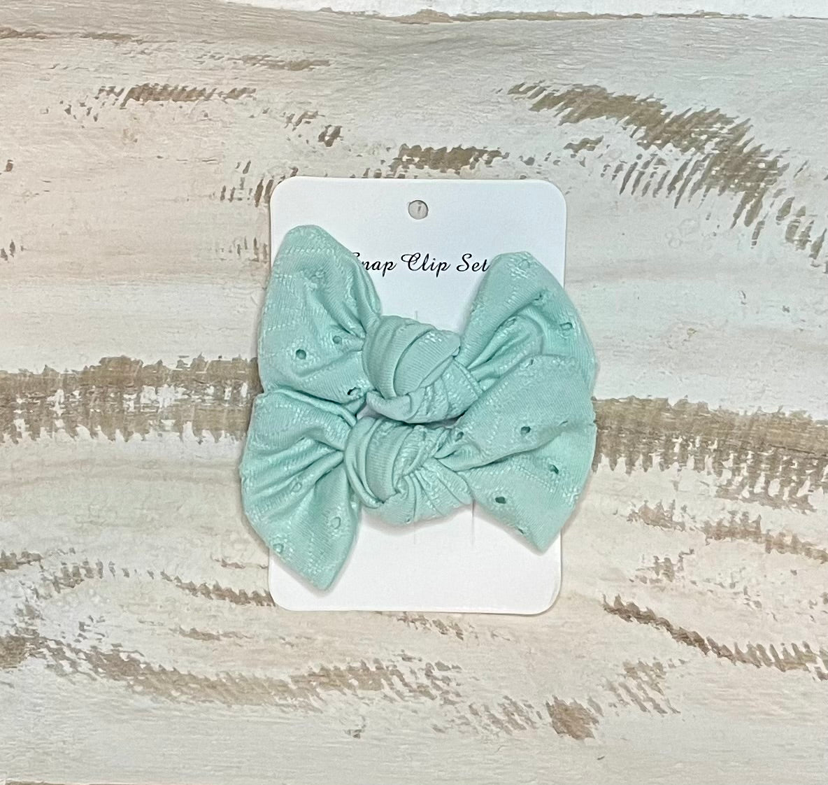 Alligator Clip Set (Textured Mint)