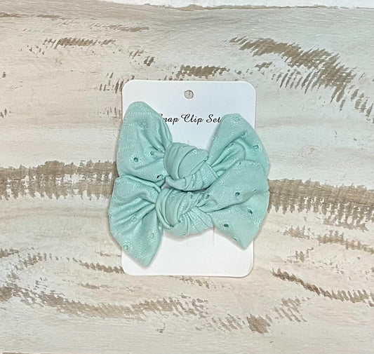 Alligator Clip Set (Textured Mint)