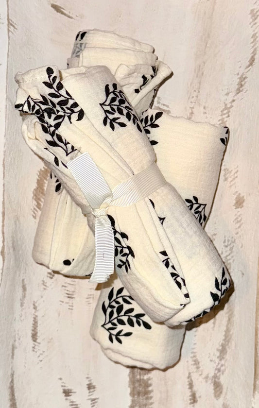 Ivory Muslin Swaddles