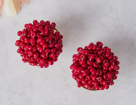 Throw the Confetti Earring (Red)