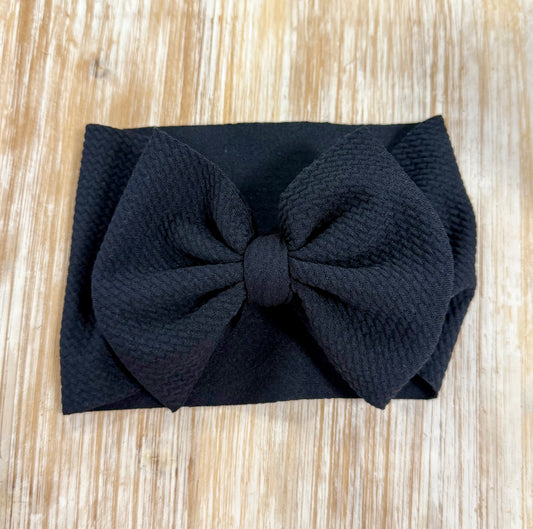 Large Headwrap - Black (0-6 month)