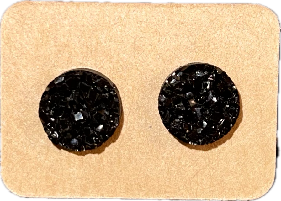 Fall Spirit Stud Earring (Black)