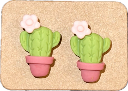 Cute Little Cactus Earring