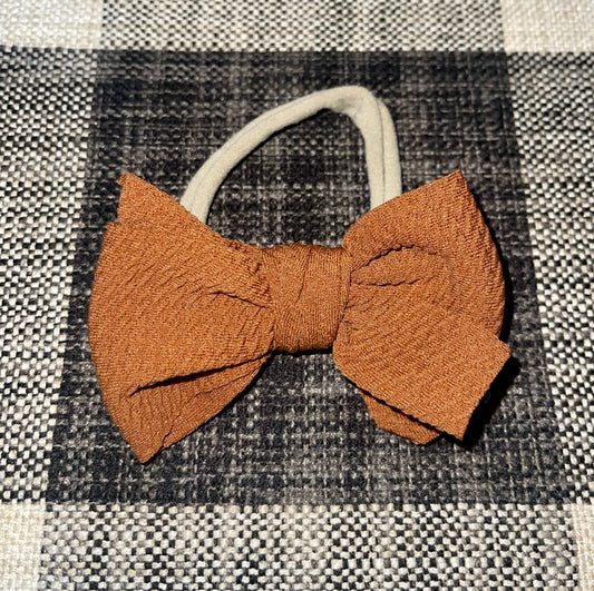 Brown Nylon Bow