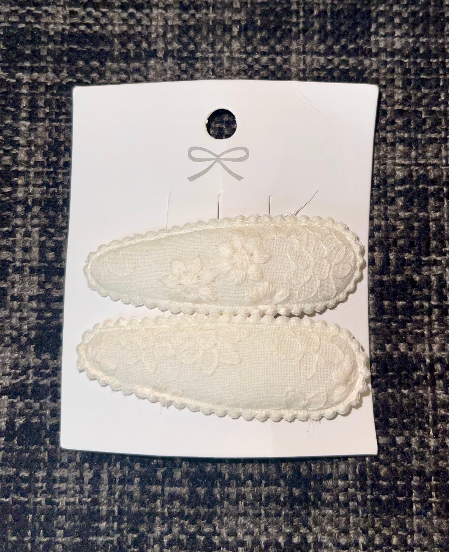 Cream Barrette (2 clips)
