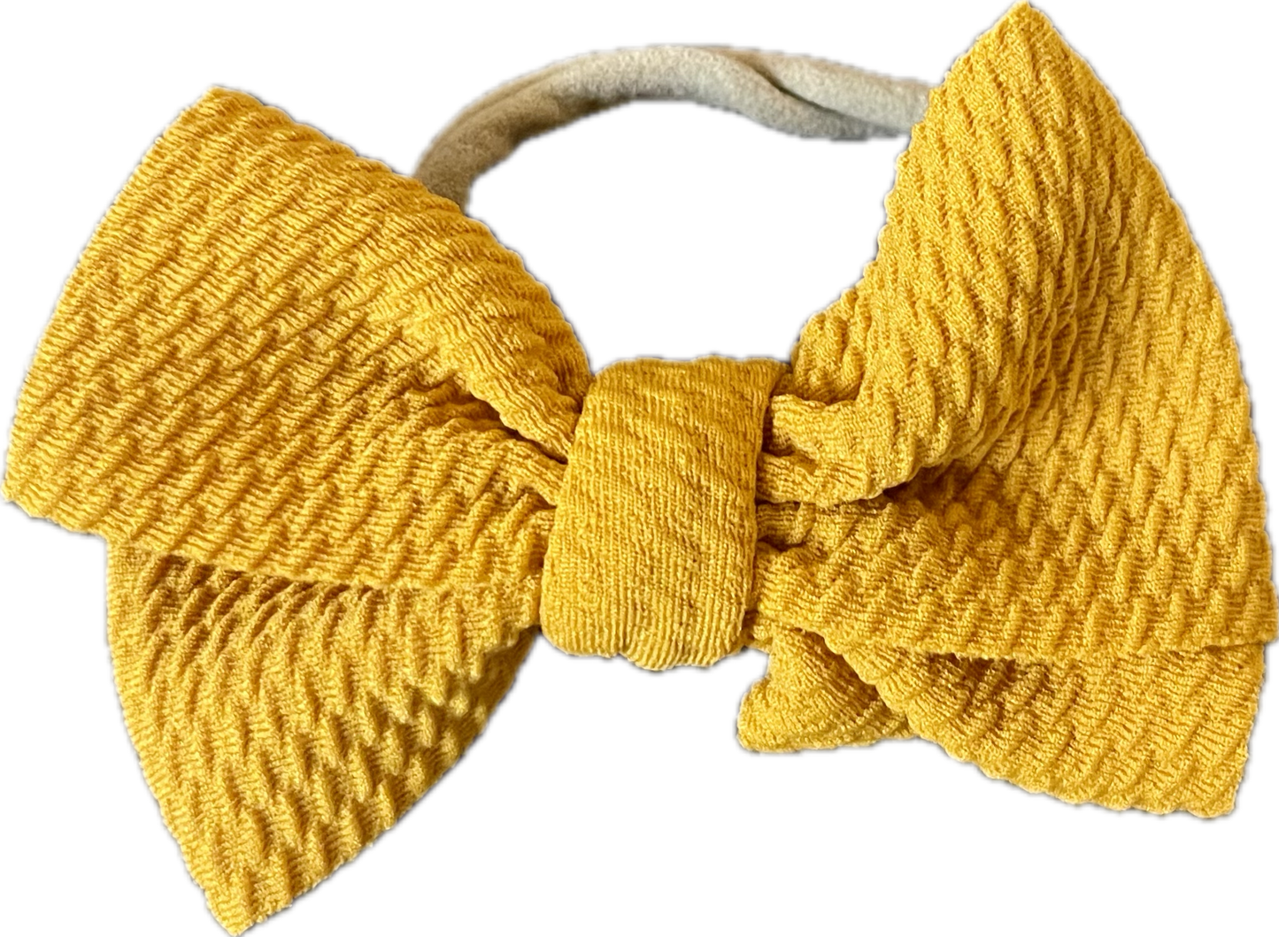 Mustard Nylon Bow