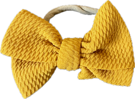 Mustard Nylon Bow