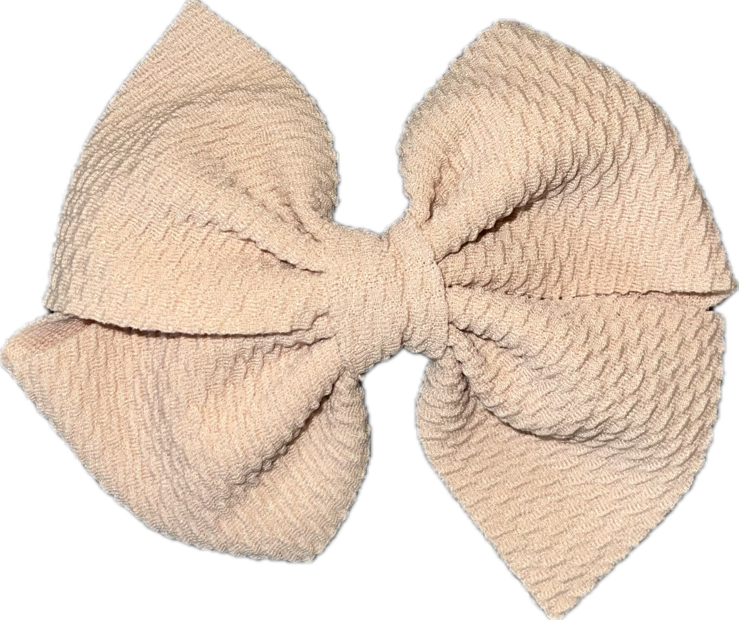 Alligator Clip Bow (Tan)