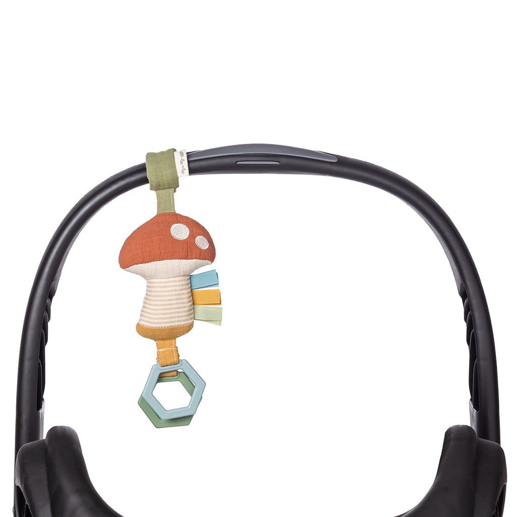 Bitzy Bespoke™ Ritzy Jingle Attachable Travel Toy (Mushroom)