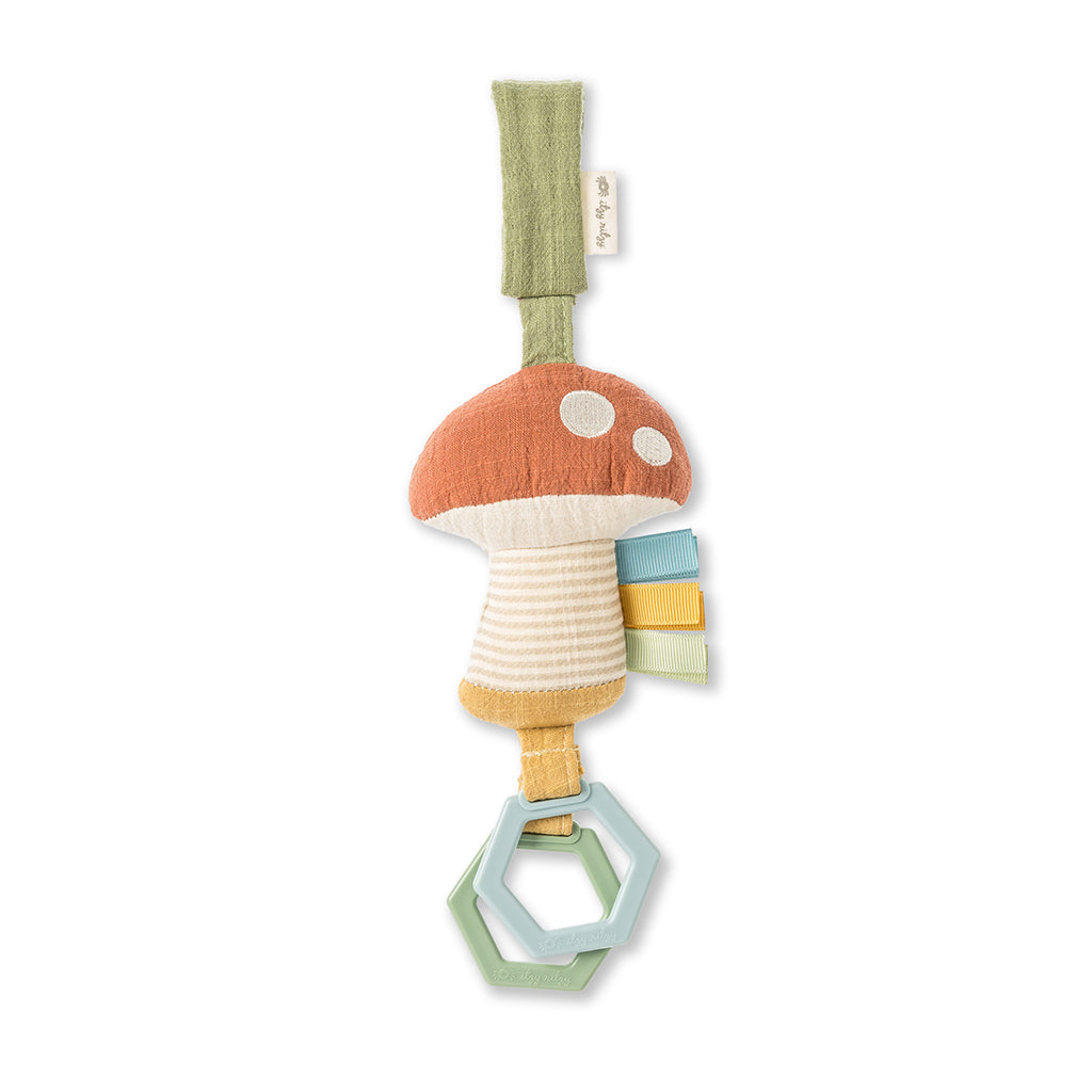 Bitzy Bespoke™ Ritzy Jingle Attachable Travel Toy (Mushroom)