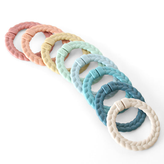 Bitzy Bespoke™ Ritzy Rings™ Linking Ring Set (Neutral Rainbow)