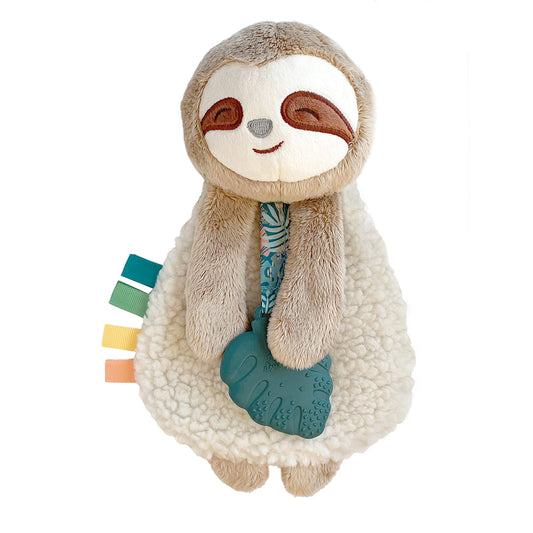 Itzy Lovey Plush And Teether Toy (Peyton the Sloth)