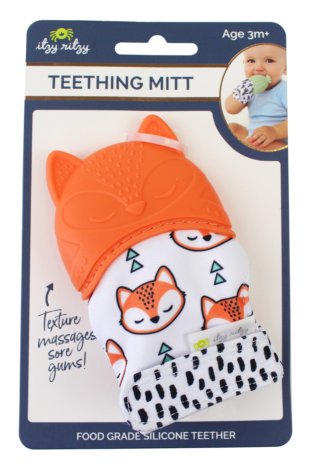 Itzy Mitt® Teething Mittens (Fox)