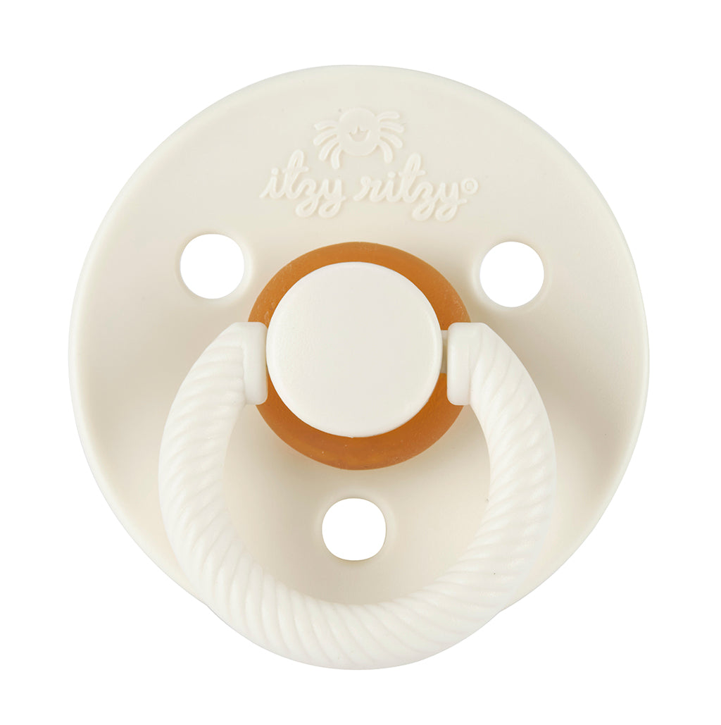 Itzy Soother™ Natural Rubber Pacifier - 0-6M (Coconut & Toast)