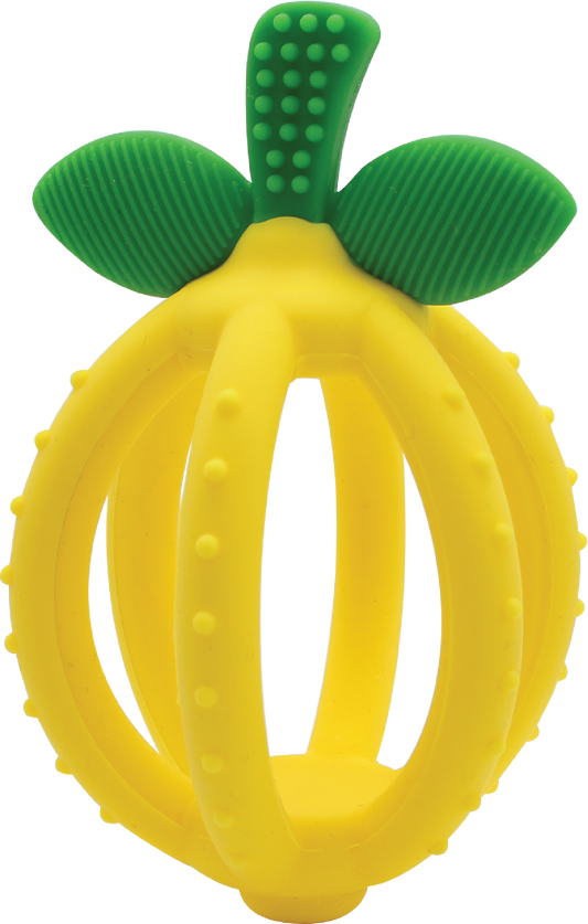 Bitzy Biter™ Teething Ball & Training Toothbrush (Lemon Drop)