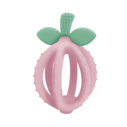 Bitzy Biter™ Teething Ball & Training Toothbrush (Pink Lemonade)